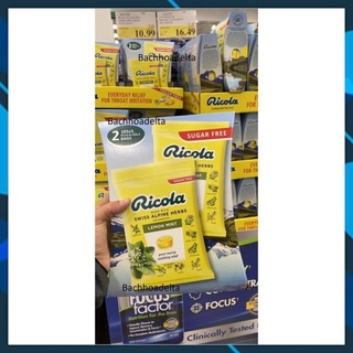 [date mới 08/2026] Kẹo ngậm ho thảo dược giảm ho ricola gói 105 viên của mỹ, giảm khàn giọng hộp thiết 100 viên của đức