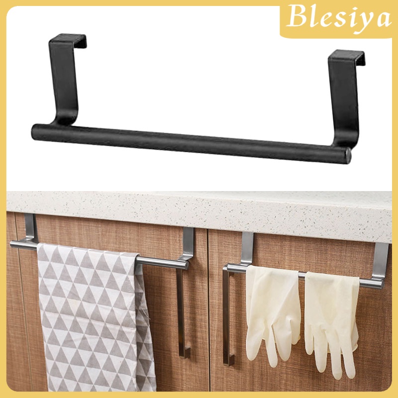 [Blesiya] Giá Treo Khăn Gắn Cửa Nhà Bếp / Phòng Tắm Không Cần Khoan Lỗ Phong Cách Hiện Đại