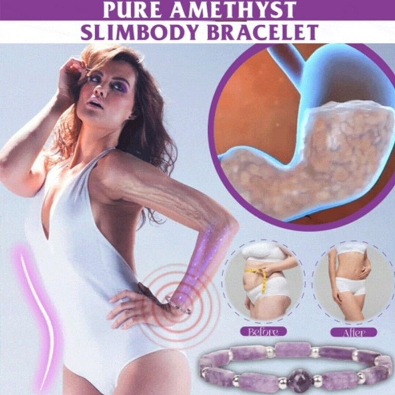 Vòng Tay Đính Đá Thạch Anh Tím Thanh Lọc Dành Cho Nữ