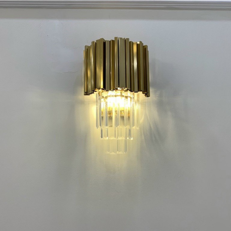Đèn tường MONSKY RINDO pha lê 3 tầng kiểu dáng độc đáo, trang trí nội thất sang trọng - (108) [ẢNH THẬT 100%].