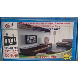 Khung treo tivi led LCD cao cấp cố định , 26-32 , 37-42 ,42-52 , 52-62 inch dùng cho tất cả các hãng tivi