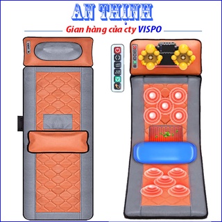 Đệm massage toàn thân giúp mat xa toàn thân với tính năng rung đa điểm, nhào nặn phối có chế độ nhiệt hồng ngoại