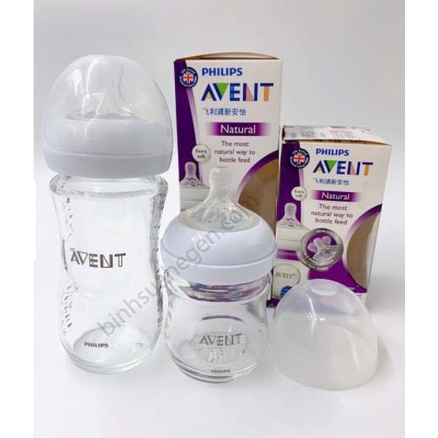 Bình sữa Avent thủy tinh/ PP 125ml 240ml 330ml
