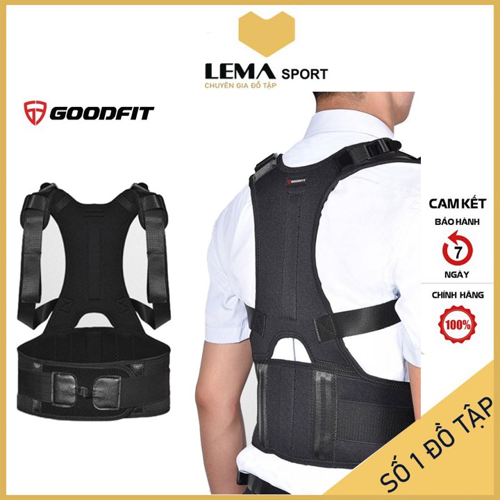 Đai chống gù lưng chính hãng áo chống gù lưng cao cấp GoodFit GF713P- Lema Sport