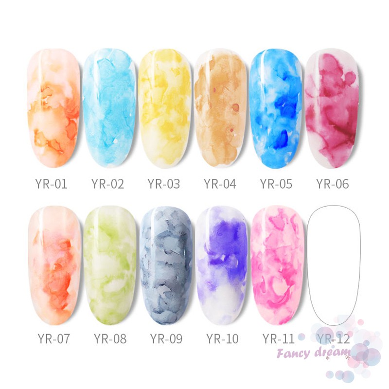 Lọ sơn móng tay Gel UV họa tiết vân đá cẩm thạch
