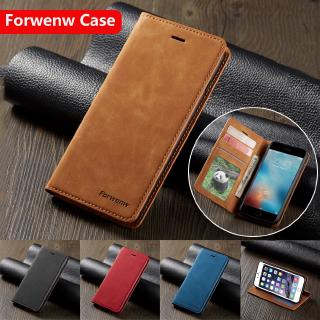 Samsung Galaxy Note 9 10 Lite S10 Lite 2020 Forwenw Leather Cases Magnet Flip Stand Casing Wallet Card Slots Bracket Shockproof Phone Case Protection Cover Shell