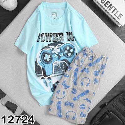 BỘ THUN NGẮN GAP BÉ TRAI IN HÌNH NHIỀU MẪU 19-60KG (LINK 2)