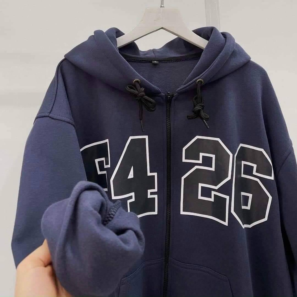 Áo khoác hoodie nữ form rộng có dây kéo cute hàn quốc unisex dài tay CaMa Store AN26 | BigBuy360 - bigbuy360.vn