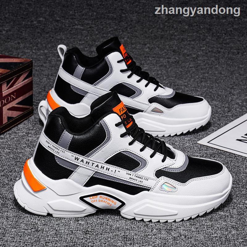 Giày Thể Thao Cổ Cao Phối Nhung Ấm Áp Cá Tính Cho Nam | BigBuy360 - bigbuy360.vn