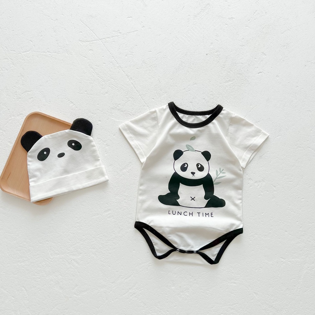 Set body chip hình gấu panda đáng yêu cho bé Mica Baby QA22