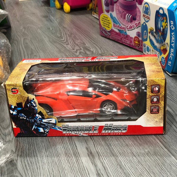 [BIẾN HÌNH] Hộp đồ chơi xe ô tô điều khiển từ xa biến hình cao cấp dành cho bé