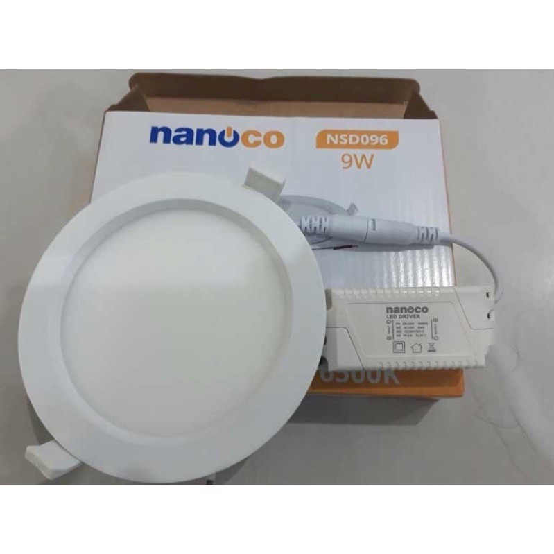 Đèn âm trần downlight đổi màu 9W Nanoco ánh sáng vàng , ánh sáng trắng , ánh sáng trung tính