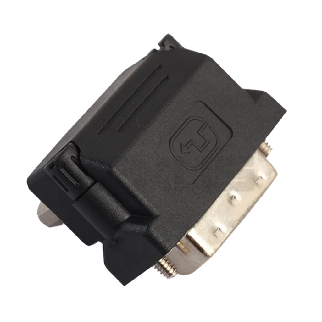 Đầu chuyển đổi DVI-I 24+5 sang VGA 15 Pin HDMI góc phải 90 độ chuyên dụng cho laptop TV