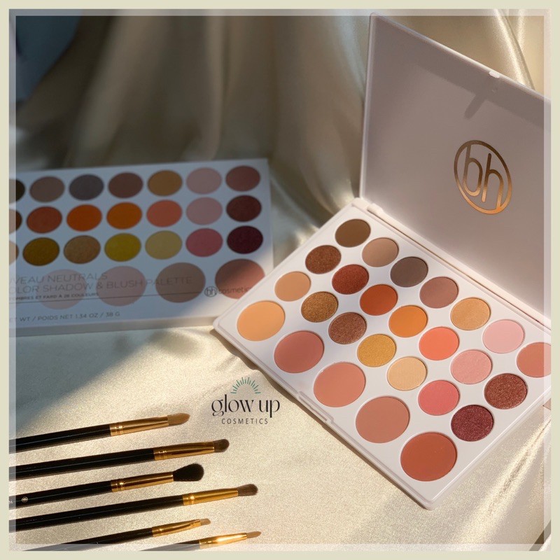 BẢNG PHẤN MẮT và MÁ BH Cosmetics Nouveau Neutrals 26 Color Shadow & Blush Palette