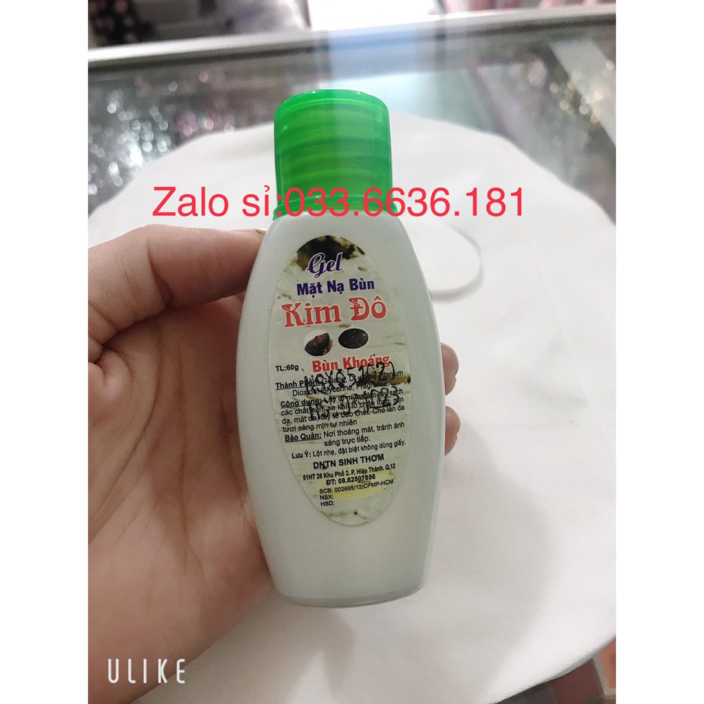 GEL LỘT MỤN KIM ĐÔ chai than hạt tính 60g + 10 miếng mặt nạ giấy