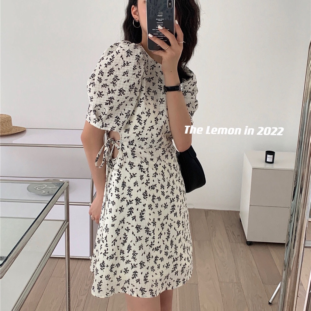 Đầm Hoa Dáng Ôm Thời Trang retro Hàn Quốc 2022