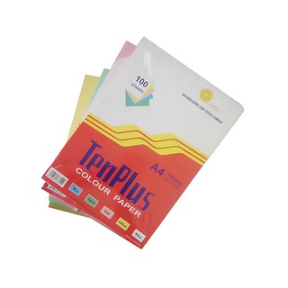 Bìa Màu Tenplus A4 xấp 100 tờ có 4 màu