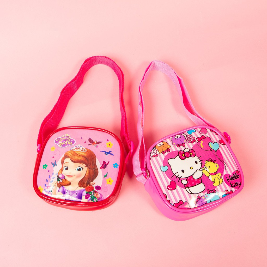 Túi đeo chéo trẻ em Hello - elsa- frozen sinh nhật FR12 Shalla