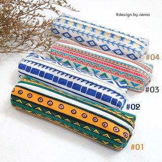 Bóp viết Nemo Handmade họa tiết thổ cẩm - HBTC