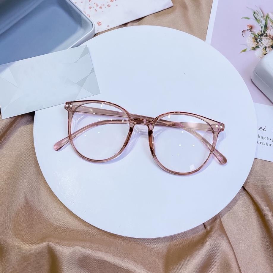Mắt kính gọng tròn cá tính dễ thương D135