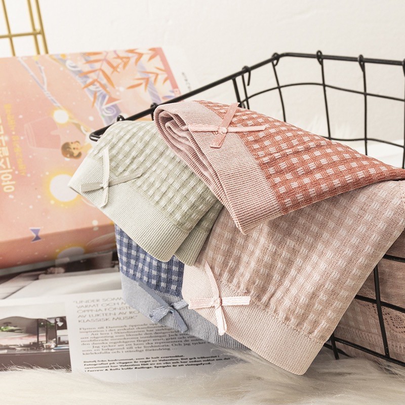 Quần lót nữ ren kẻ chất cotton chất thoáng mát N126