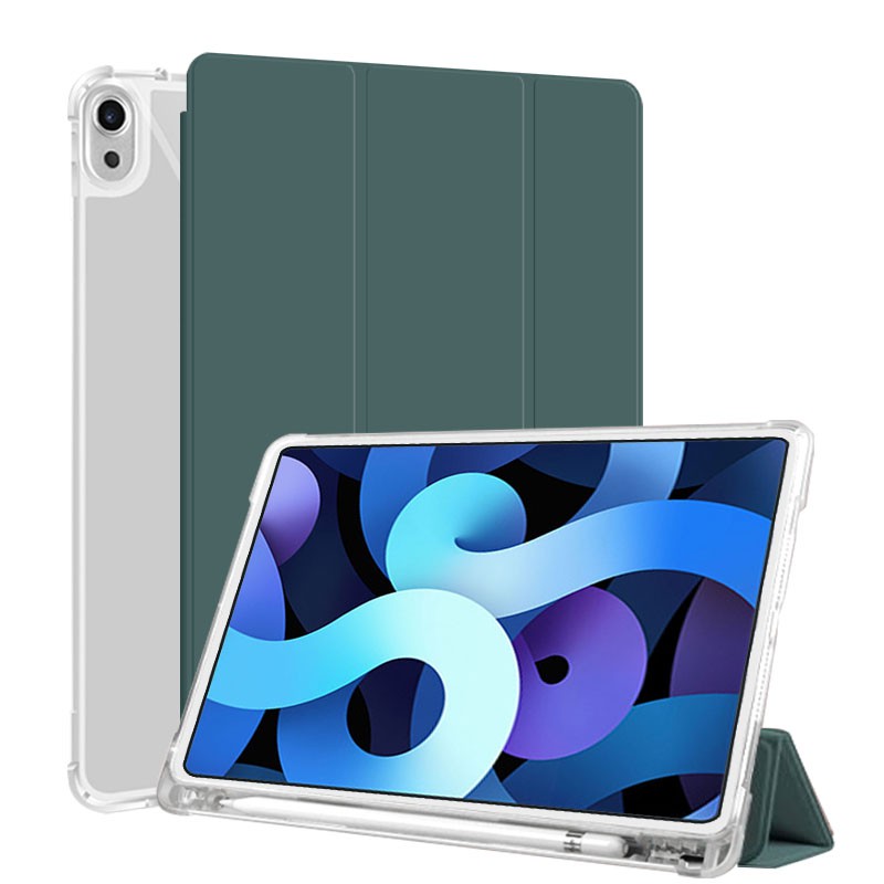 Ốp máy tính bảng có ngăn đựng bút cho iPad Air 4 2020 iPad 10.2 7th Pro 11 2020 Mini 5 2019 Air 3 10.5 Air 2 2018 9.7 6th
