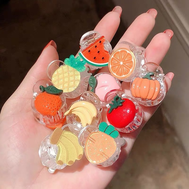 Kẹp Tóc Hình Hoa Quả Dễ Thương Cho Nữ