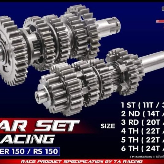 bộ nhông số đấu TA Racing cho xe WINNER , SONIC, RS 150