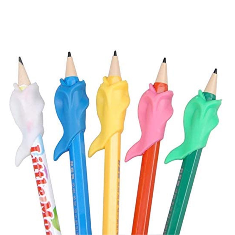 Set 2 Kẹp Bút Chì Bằng Silicon Tiện Dụng Cho Bé