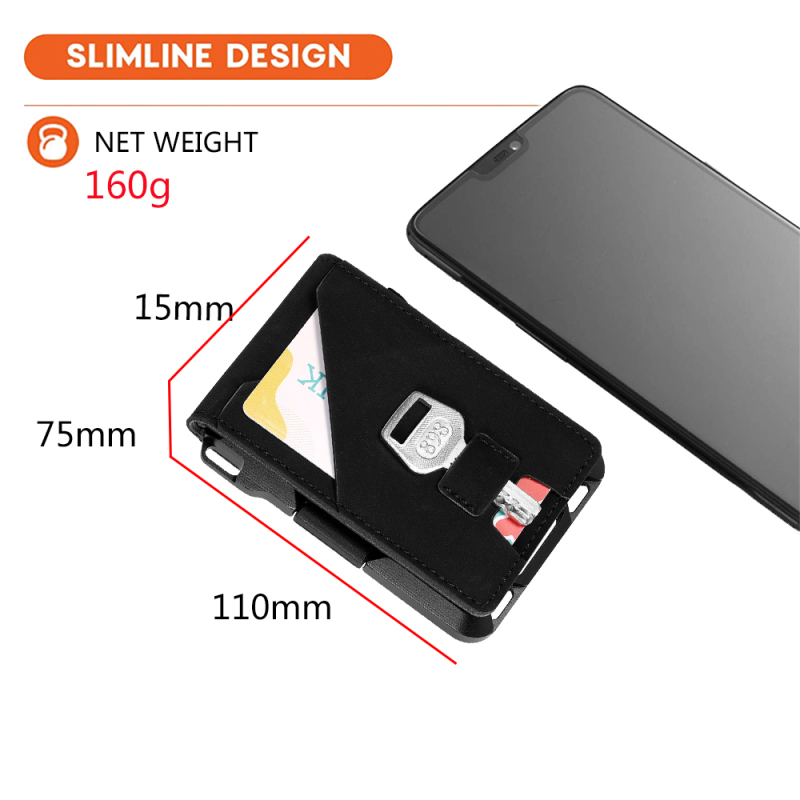 Ví Đựng Thẻ Tín Dụng RFID Bằng Nhôm Dạng Gập Chống Trộm 2020 Cho Nam Ốp