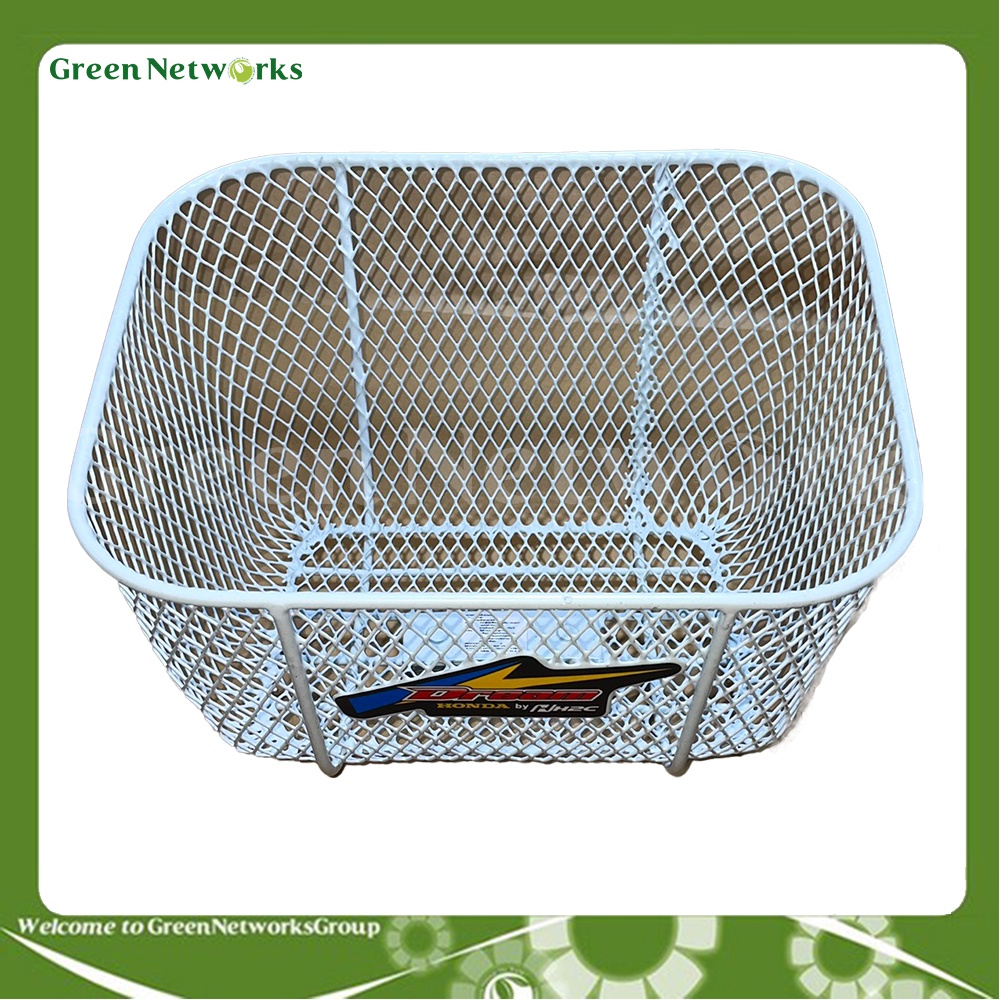 Rổ dream kiểng, kiểu rổ lưới thái H2c trắng gắn cho Xe Dream, Rổ xe dream thái phù hợp cho nhiều dòng xe - GreenNetWorks