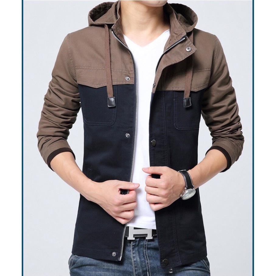 Áo Khoác Kaki Nam Cao Cấp Hai Lớp Sành Điệu