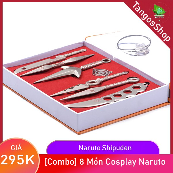 Combo Kunai Naruto 💝FREESHIP💝 Bộ Mô Hình Naruto 5 món - Kunai Cosplay Ninja Naruto