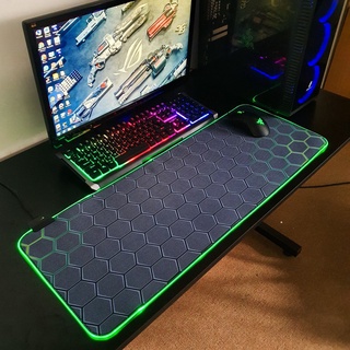 Lót chuột LED RGB chơi Game cỡ lớn 80x30x4mm chống trượt siêu bền siêu đẹp