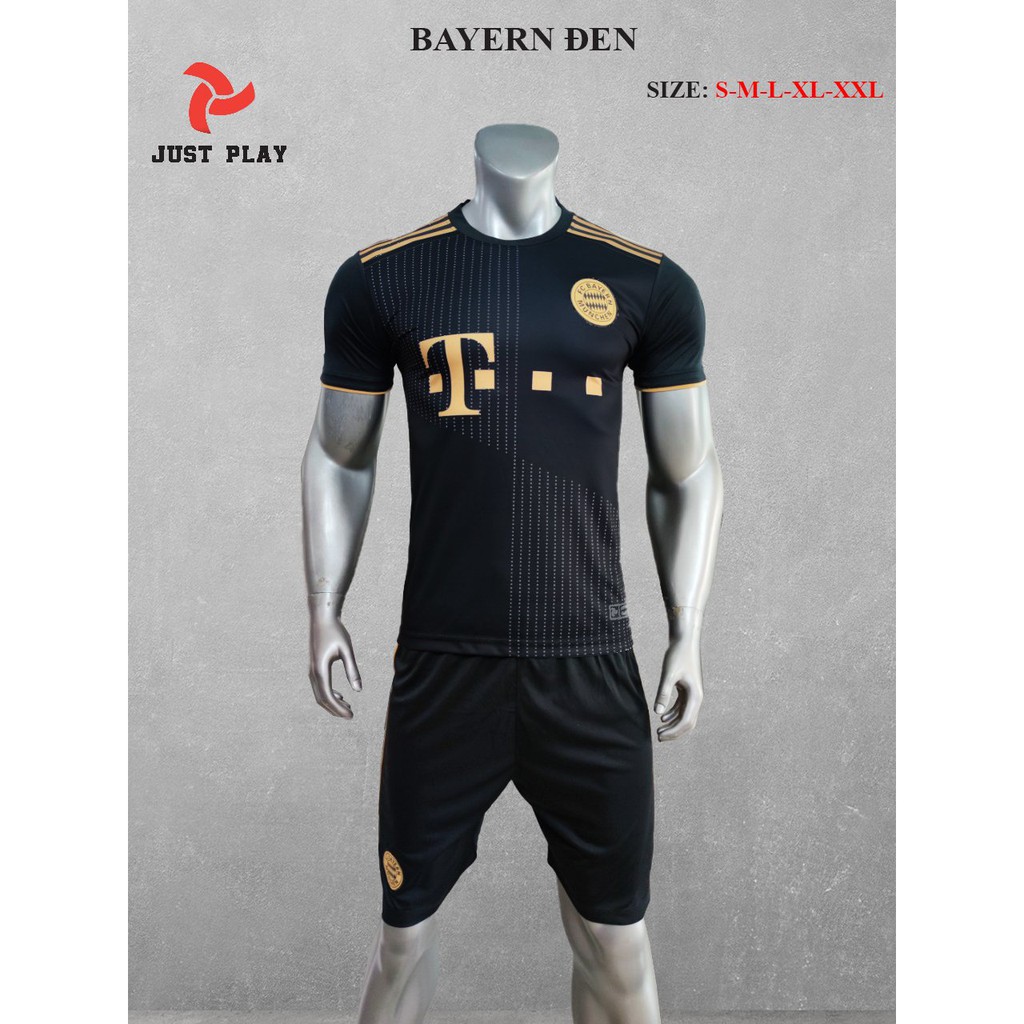 Đồ đá banh CLB BAYER MUCHEN ĐEN 2021