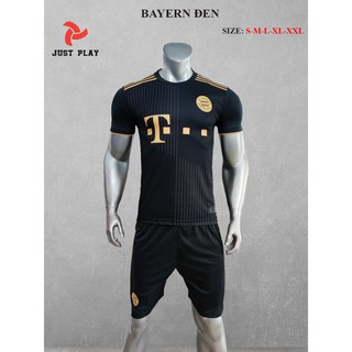 Đồ đá banh clb bayer muchen đen 2021
