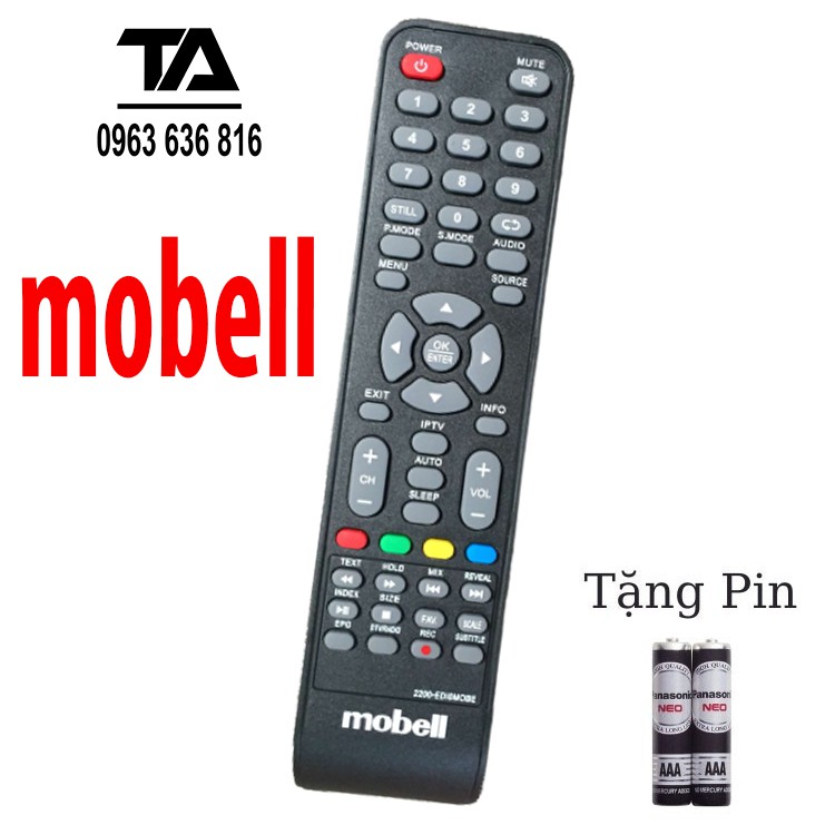 Remote Điều khiển tivi Mobell - Chính Hãng