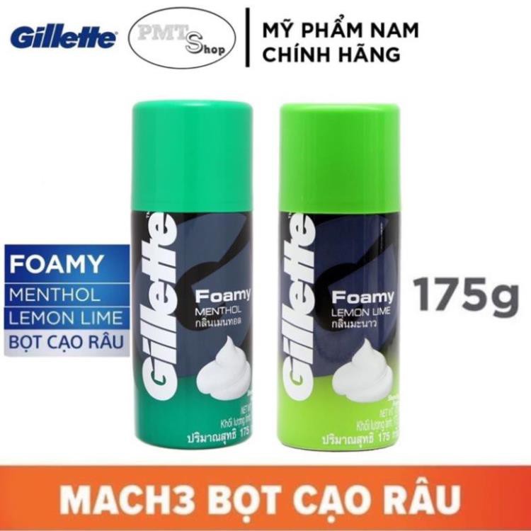 Kem Bọt cạo râu Thái Lan Gillette 175g hương Chanh, hương Bạc hà