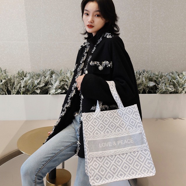 Túi đựng cơm trưa, túi đựng thức ăn Vintage cao cấp chất liệu chống thấm nước, có 2 kích thước để lựa chọn-LP