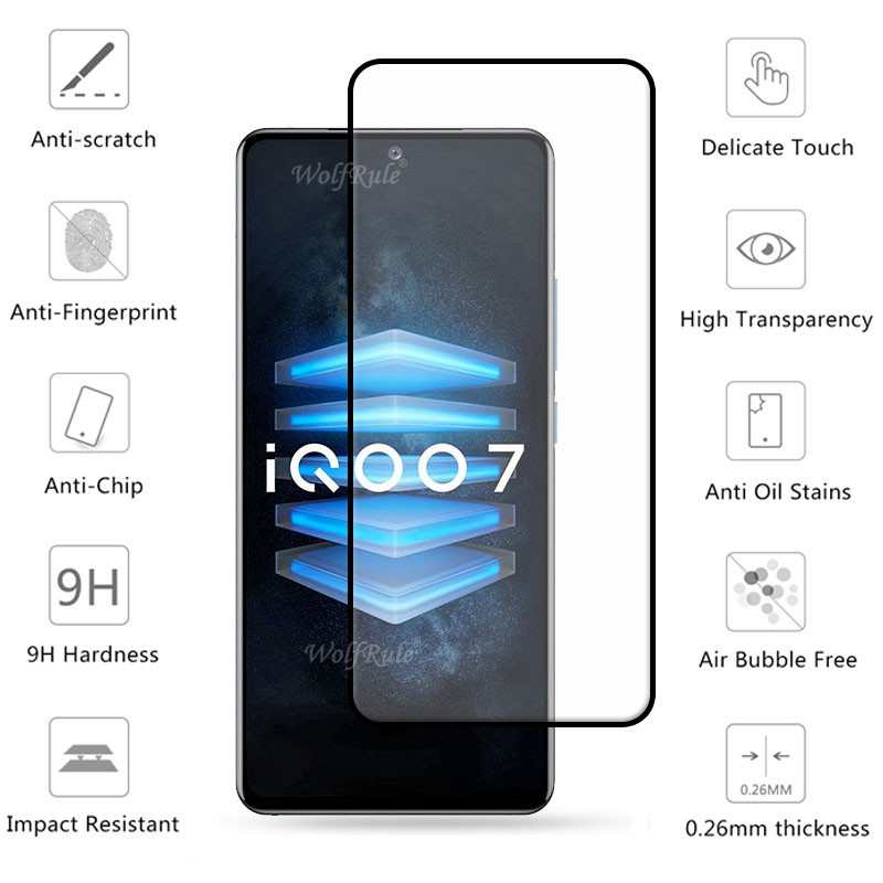 Kính Cường Lực Bảo Vệ Màn Hình Điện Thoại Vivo IQOO 7 Tempered glass