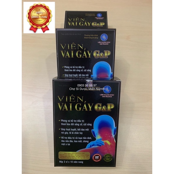 Viên vai gáy GP đen - Chợ Sỉ Dược Miền Nam