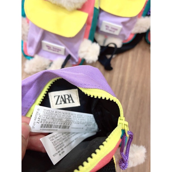 Túi đeo chéo zara gấu cho bé phối màu siêu đẹp