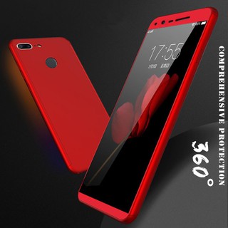Ốp điện thoại cứng bảo vệ toàn phần kèm kính cường lực cho Xiaomi redmi Note 5A Prime/Y1