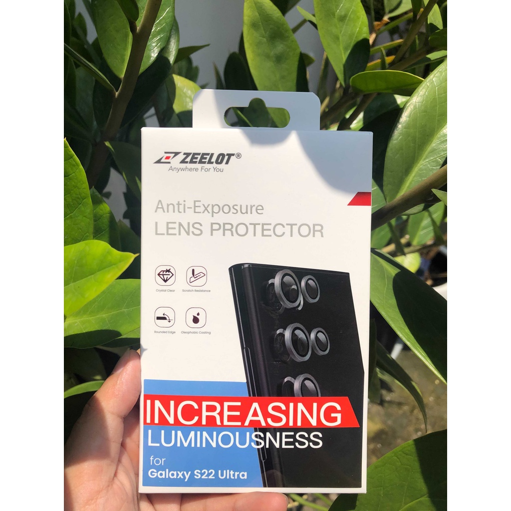 Miếng Dán Cường Lực Camera ZEELOT Samsung S23 Ultra/S22 Ultra PISHIELD