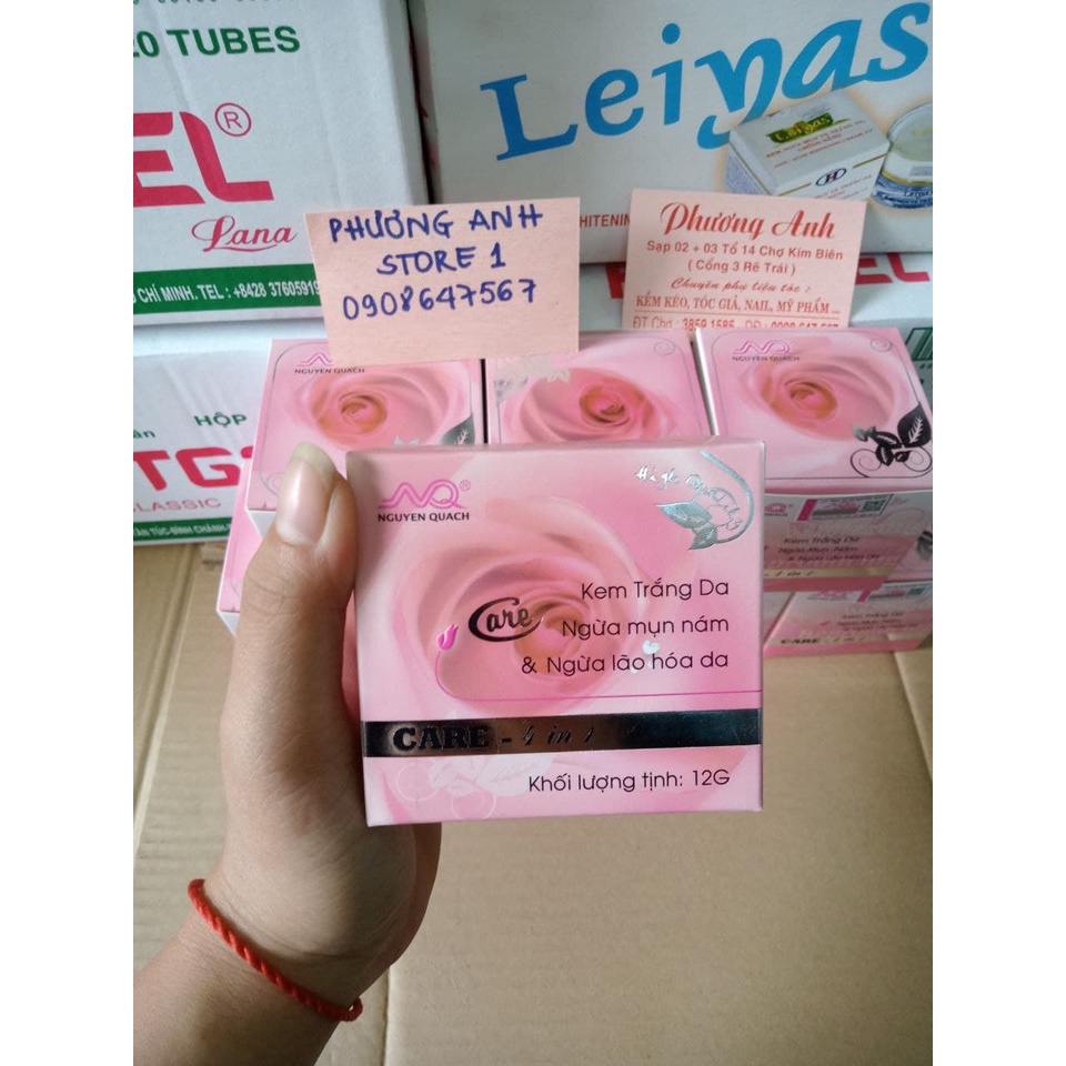 Kem trắng da mụn nguyễn quánh12g