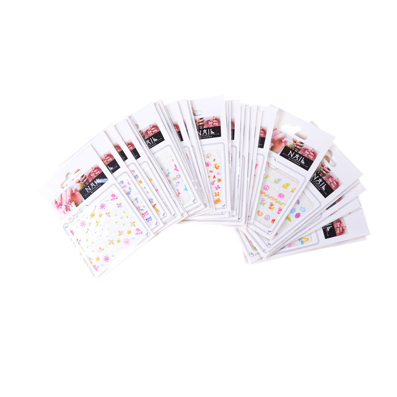 Bộ 5 Miếng Dán Trang Trí Móng Tay Độc Đáo