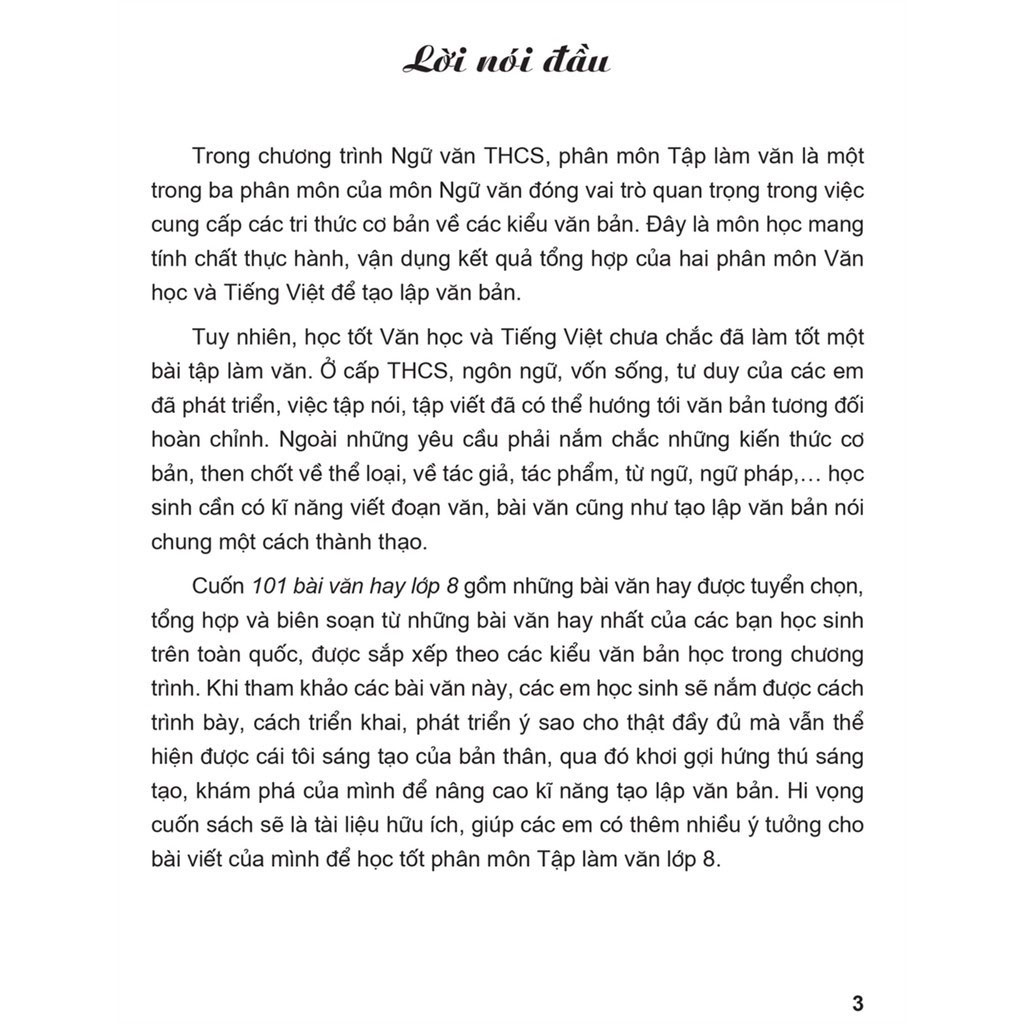 Sách 101 Bài Văn Hay Lớp 8