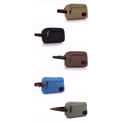 Ví Cầm Tay Bằng Vải Canvas Cỡ Lớn Thời Trang Cho Nam