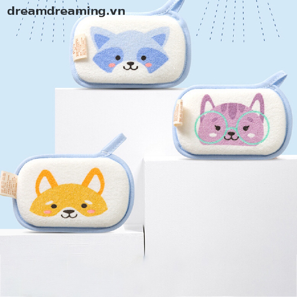 1 Bọt Tắm Mềm Mại Kiểu Hoạt Hình Dễ Thương