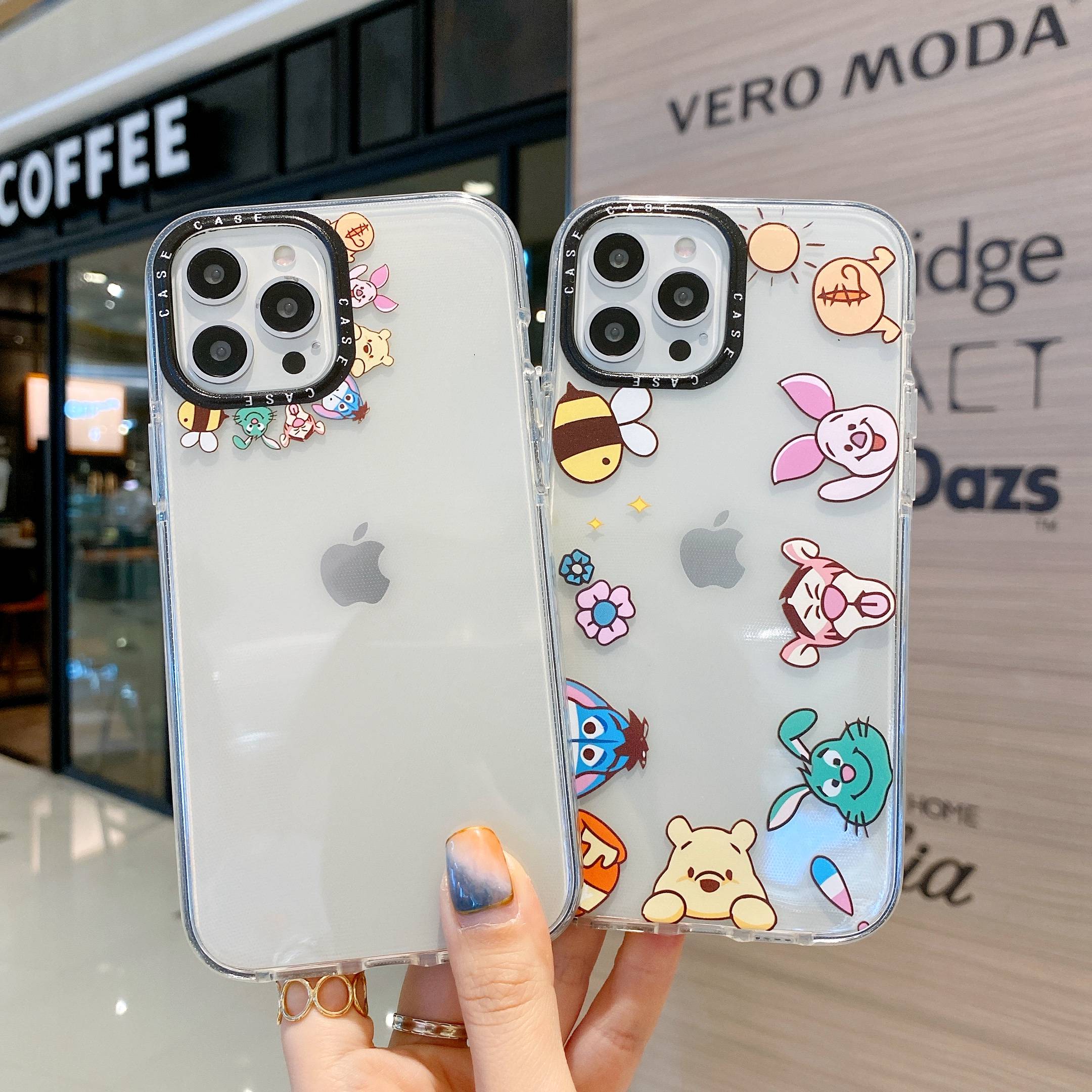 Ốp Lưng case iphone 11 pro max case cover iphonoe 6 plus iphone 12 pro max case iphone 7 plus cover iphone 8 plus iphone xr iphone xs max iphone cover 6s iphone se2020  Mềm Trong Suốt + Kính Cường Lực Cho